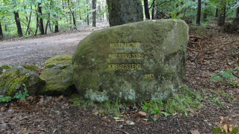 Ritterstein Nr. 282-2 Rote Hohl - Altstraße - Kreuzsteig.JPG - Ritterstein Nr.282 Rote Hohl - Altstraße - Kreuzsteig